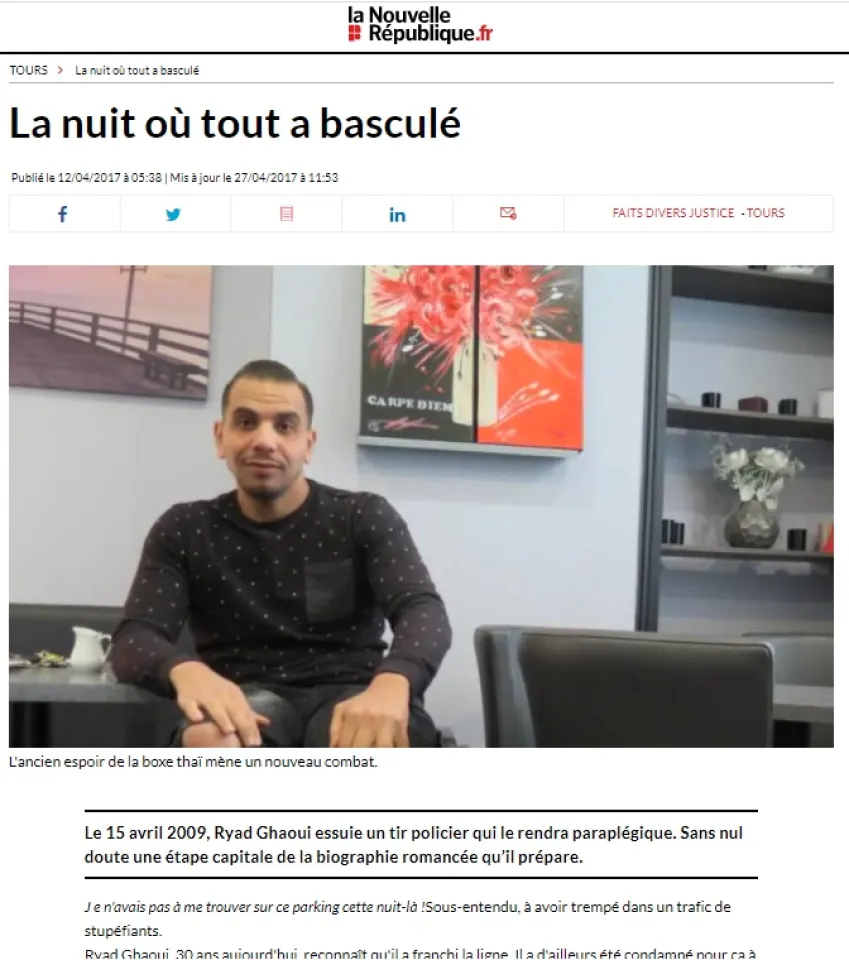 La Nouvelle République - La nuit où tout a basculé - Maître Germain YAMBA